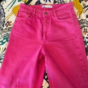 ZARA high rise wide leg Jeans